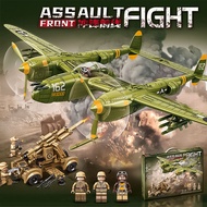 98305 Đức BF109 máy bay chiến đấu máy bay quân sự lắp ráp khối xây dựng máy bay ném bom đồ chơi bé t