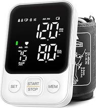 Blood Pressure Monitor Upper Arm Machine Accurate Adjustable Manual BP Cuff Kit Led Backlit Display 