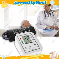 SerenityNest Digital Blood Pressure Monitor Arm Type Original Rechargeable Accurate Meter Large