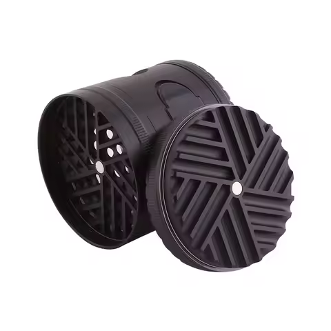 Zinc Alloy Tobacco Crusher Smoke Grinder Mill Grinder Herb Grinder Tobacco 63MM 5 Layers Hand Herb G