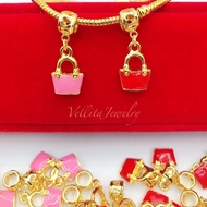 [VJ] <C21> Accessories Luxury Bag Dangle Charm 999.9 Bangkok Gold Plated PDR