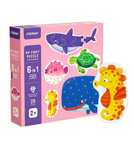 mideer - Mideer 六合一拼圖 海洋世界 (平行進口)