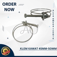 45MM-50MM INCH WATER HOSE WIRE CLAMP HOSE SPIRAL 45MM-50MM