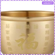 [Cuticate1] Mangkok Feng Shui Kuningan Nasi Ppn Treasure Bowl