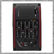 5-Band Tone Controls EQ Equalizer Tuner PS-500 5-Band Acoustic Guitar EQ Preamp Equalizer Pickup Aco