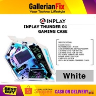 INPLAY Thunder 01 black case gaming design black CPU casing gaming case