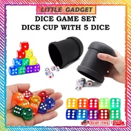 Dice Game Set Shake Dice Cup KTV Full Set + FREE 5 Dices 摇骰子 骰子盅 Dice Game