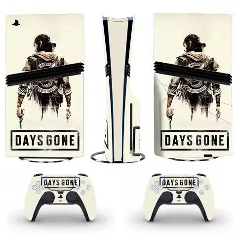 Day Gone PS5 Pro Disc Digital Skin Sticker Decal for Console and 2 Controllers PS5 Pro Skin Vinyl
