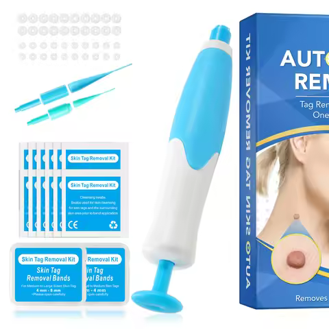 2 IN 1 Auto Micro Skin Tag Remover Device Standard And Micro Skin Tag Removal Kit Adult Mole Wart Re