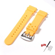 20mm 22mm Watch Band for Seiko Prospex SRP777J1 Waterproof Diving Silicone Bracelet for Seiko No.5 S