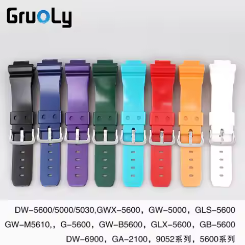 Pearlescent Oil Strap For Casio GA2100 DW5600/5000 DW6900 Series Wrist Band GLS-5600 GLX-5600 GW-B56