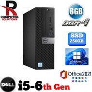 DELL Optiplex  Desktop SFF  Intel Core i5-6th Gen 8GB RAM+256GB SSD [ Refurbished ]