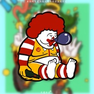 Mcdonald's Motorcycle Body Decoration Funny Cartoon Reflective Sticker