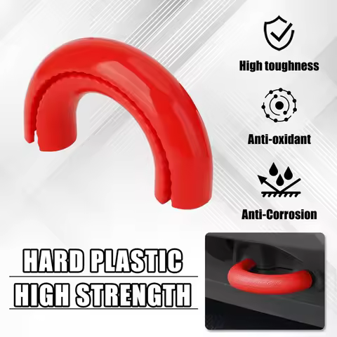 2/4PCS Red D-Ring Trailer Hook Cover tow truck Hook Suitable for Ford F150 2004-2024 Automotive Exte