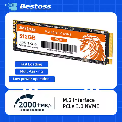 Bestoss M.2 NVMe PCIe 3.0 128GB 256GB 512GB 1TB Internal Hard Drive SSD For Laptop Desktop