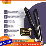 TEODROS_ [1 YEAR WARRANTY] 2 in 1 Hair Straightener Styling Iron 2 in 1 Hair Styling Infrared Iron C