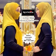 YASHA20 Jersey Plain Instant Hijab Tudung Sarung with face mask - Instant Niqab