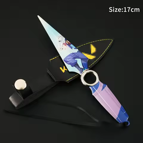Valorant Weapon Sword Toys for Boys JETT Kunai with Pattern 17cm Game Peripheral Metal Butterfly Mel