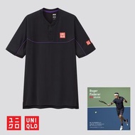 🇯🇵日本直送🇯🇵 🇯🇵日本行貨🇯🇵 #1686  Japan Uniqlo - RF Dry Ex Polo Shirt Top 短袖 BLACK 黑色 費達拿 網球衫 落場衫 Roger Feder