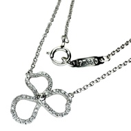 TIFFANY & Co. 紙花鑽石項鍊（Pt950 鉑金），2.9 克，41.0 厘米，女士