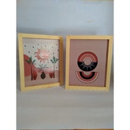 8R wooden frame wooden figure/ photo figure/ wooden frame/ / Frame Foto minimalist wall decoration/