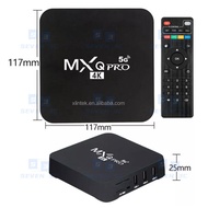 Seven 3c กล่องรับสัญญาณโทรทัศน์ กล่องทีวี MXQ PRO 4k 5g Android 4K/HD TV BOX แอนดรอยด์ box รองรับ RAM1G+ROM8GB ดูบน Disney hotstar YouTube Netflix  การเชื่อมต่อบลูทูธ สมาร์ททีวี