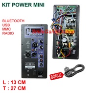 Power Kit - Mesin Speaker Active Mini Usb  Bluetooth 13X27CM