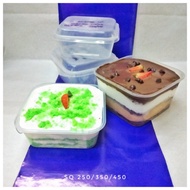 Ready stock - SQ250 , SQ350 & SQ450 bekas / container square - 50pcs/pkt