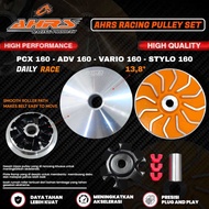 PULLEY SET PULLY ROLLER HOUSING SET FAN PULLY AHRS RACING PCX 160 ADV 160 VARIO 160 STYLO 160 LATHE 