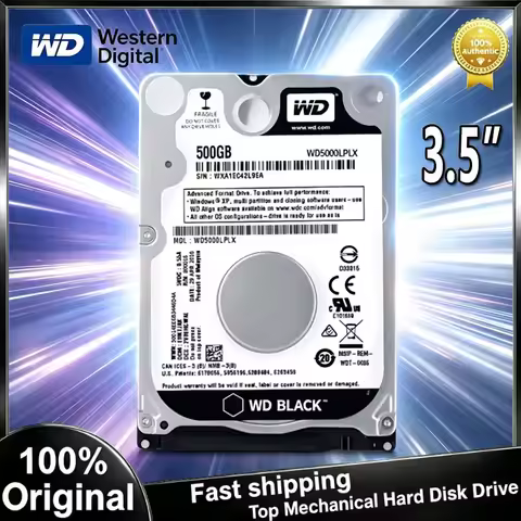 WD BLACK 500GB 3.5" Hard Drive Disk SATA III 5400 RPM 500GB 1T 2TB HD Hard Disk For Monitoring Deskt