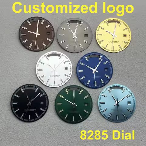 NEW 8285 dial watch dial men's watch Green Luminous suitable for Miyota 8285 movement watch accessor