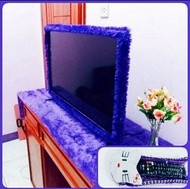 Bando Tv Led 17 - 32 Dan 40 - 43 Inch Terbaru 1 Set Taplak Meja Tv Dan Sarung Remote Bulu Rasfur Tap
