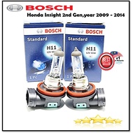 (2 PCS) Bosch Headlamp HeadLight H11 Light Bulbs for Honda Insight ,year 2009 - 2014