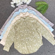 KEMEJA Ailee Blouse Imported Katbol Long Sleeve Floral Shirt Top