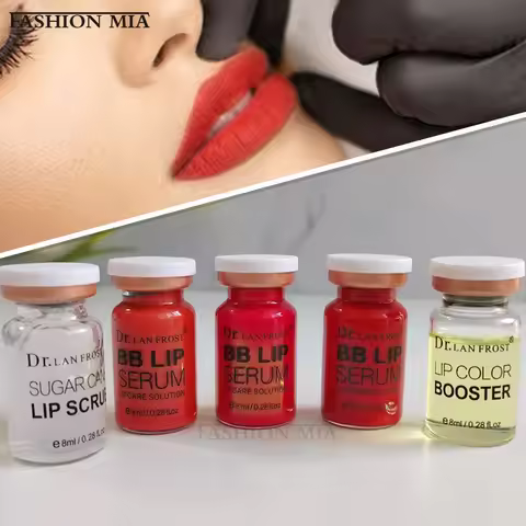 Korea 8ml BB Lips Ampoule Serum Starter Set Semi-Permanent BB Lip Gloss Tinted Pigment Lasting Moist