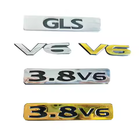 For Mitsubishi Pajero v73 v87 v93 v97 Car Sticker Logo 3.8 V6 displacement letter logo 1pc
