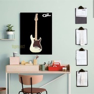 G&L George Fullerton GUITAR POSTER - WALL DECORATION - WOODEN POSTER