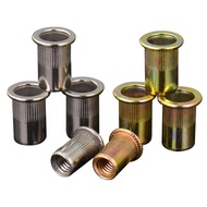 Knurled Pull Rivet Nut Flat Head Stainless Steel Rivet Pulling Nut Press Plate Nut/Pull Rivet Nut/Nu