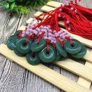 Donut Jade Pendant Necklace for Men and Women