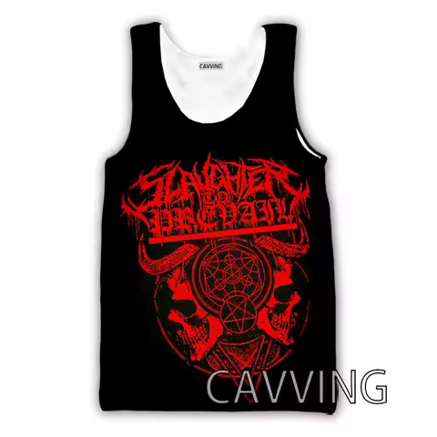 CAVVING 3D Printed Slaughter To Prevail Tank Tops Harajuku Vest Summer Undershirt Shirts Streetwear 