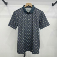 UMA LIMITED Men's Polo Shirt with Sunken Letter B Pattern, Crocodile Cotton Fabric, Basic Style ULA5