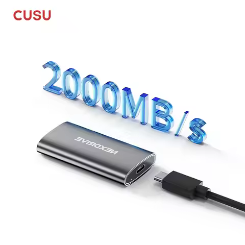 CUSU Nexdrive P60 External SSD 512gb 1tb for iPhone 16 15 Pro/Max 2000MB/s Portable Solid State Disk