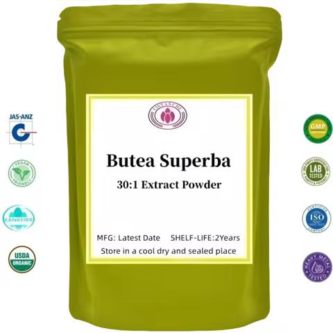 Butea Superba 30:1 Customized Powder Refillable bags Packaging for Global Soap Production Raw Materi