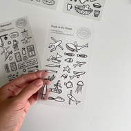 Frank in the Ocean - Transparent Sticker Sheet by September Spring