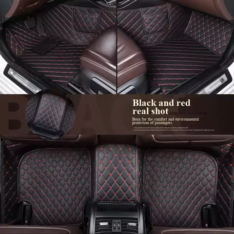 Full-enclosure car floor mat carpet-style floor mat for 7-seater vehicles