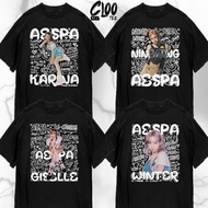 Top Fashion Korean Artist Printed T-Shirt AESPA WINTER GISELLE Ning CLOO.TEE