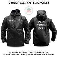 Jaket Pria Parasut Jakarta Kota Kolaborasi / Jaket Jaki Jaya Raya Jakarta / Jaket Custom Sablon DTF 