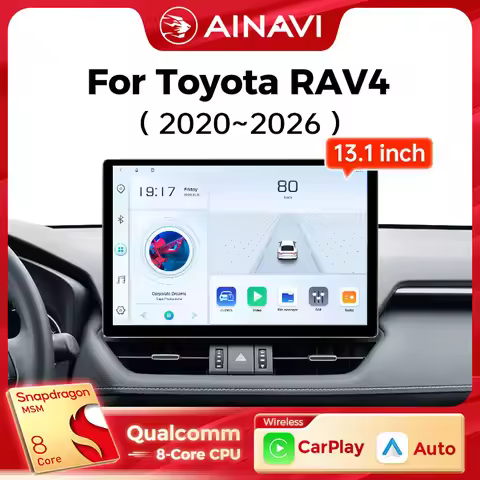 Ainavi 13.1 Inch For Toyota RAV4 2019 2020 2021 2023 2025 XA50 2K HDMI Car Radio CarPlay Android Aut