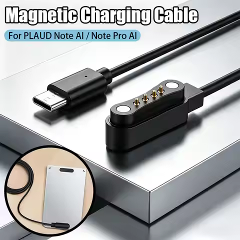 For PLAUD Note AI / Note Pro AI Voice Recorder Charger Cord Black Charging Accessory For Voice Recor