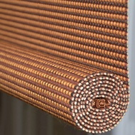 Encrypted sunshade bamboo curtain filament balcony bedroom lift curtain door curtain drawstring lift